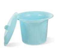 Healeved Orinatoio con Coperchio in Pp per Adulti e Bambini, Multiuso e Facile da Pulire, Vasino Notturno Portatile per Uso Familiare Blu