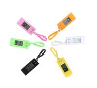 Healeved Orologio Digitale Portachiavi Elettronico Portatile Per Studenti Design Piccolo Plastica Quadrante Digitale Facile Lettura Set 6 Pezzi Per Esami e Uso Quotidiano