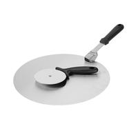 Healeved Pala per Pizza in Acciaio Inox Manico Protettivo e Rotella Tagliapizza, Accessori Pizza Casa per Cuocere Pizze, Pane e Dolci in Forno Tradizionale