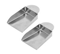 Healeved Paletta per Gioielli in Acciaio Resistente senza Manico Mini Pala per Gemme Set da 2 Pezzi per Uso Professionale in Laboratori di Gioielleria e Negozi di Pietre Preziose