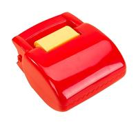 Healeved Paletta portatile per cani con manico corto e sacchetto di plastica, strumento per raccogliere i rifiuti di animali domestici per cani di piccola e media taglia, pala rossa per lettiera per