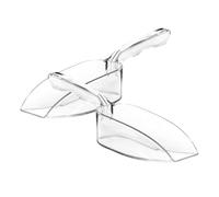 Healeved Palette per Ghiaccio e Pale per Farina in PC Trasparente, Set 2 Pezzi Multifunzione per Alimenti, Cereali e Ghiaccio Tritato, Palette Pratiche Leggere per Cucina, Mense