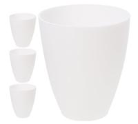Healeved Paralume a Testa Piatta in Plastica Bianco 30Mm Set da 4 Pezzi Coprilampada Decorativo per Lampade da Tavolo Terra e Parete Illuminazione Calda per Uso Domestico e Alberghiero