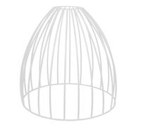 Healeved Paralume e Sostituzione Efficiente a Forma di Gabbia per in Metallo Bianco Vintage Industriale, Facile Installazione per Lampade da Interno