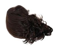 Healeved Parrucca Maschile Corta Riccia Regolabile in Fibra Termoresistente | Nero, Traspirante e Confortevole, Stile alla Moda per Cosplay e Halloween, Pettinatura Manuale