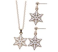 Healeved Parure Orecchini Pendenti e Collana Natale Accessorio per Ragazze Design e Materiale Resistente per Natalizia