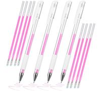 Healeved Penna per Sopracciglia Tatuata Rosa Set 4 Penne 8 Ricariche, Pennarello per Mappatura Precisa, Strumento per Posizione Sopracciglia Professionale per Truccatori