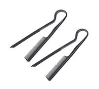 Healeved Pettine a v Per Chioma Lisci 2 Pezzi, Modellatore Per Chioma Piastra, Strumento Per Parrucchieri Per Styling Rapido e Controllo Preciso, Accessorio Nero Per Acconciature Professionali