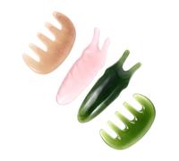 Healeved Pettine Massaggiante per Capelluto Raschietto per Strumento di Massaggio Forchetta Raschiante del Viso Tavola Guasha per Massaggiatore Manuale