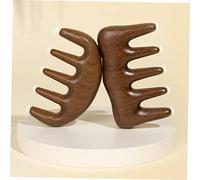 Healeved Pettine Massaggio Legno Naturale Denti Larghi per Comb Scalp Massaggiante Stimola Circolazione e Riduce Stress per Famiglia e