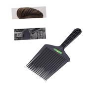 Healeved Pettine Piatto Grande Denti Larghi in Plastico Resistente al Calore Nero per Styling Chioma e Taglio Professionale per Parrucchieri e Uso Quotidiano