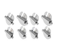 Healeved Piedino per Orlo Arrotolato in Acciaio Inox Set 8 Pezzi 7-10 MM per Macchina da Cucire Accessorio per Bordi Curvi e Orli Stretti Adatto a Cucito Industriale e Progetti