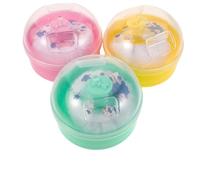 Healeved Piumino da Cipria per Ragazzo Ragazza 3 Pezzi con Custodia Rotonda Portatile Soffice Spugna con Manico Ergonomico Contenitore Vuoto per Polvere da Viaggio e Uso Quotidiano
