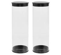 Healeved Porta Palline da Golf Trasparente in Pvc 2 Pezzi Contenitore Antigraffio Compatto e Resistente per Conservazione Sicura Custodia Tubolare per Sacche da Golf Scatola Espositiva