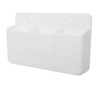 Healeved Porta Telecomandi da Parete Adesivo Forte Organizer Scomparti per Telecomandi Climatizzatore e Tv Montaggio per Casa Ufficio e Scuola Bianco Compatto