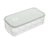 Healeved Porta Uova Impilabile 10 in Plastica per Frigorifero Pasta Rosa con Coperchio Comodo per Domestico e Picnic