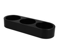 Healeved Portabombole Co2 da Banco a 3 Slot in Pom Nero per Cilindri 60mm | Base Verticale Antiscivolo, Montaggio senza Attrezzi, Profilo Compatto