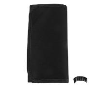 Healeved Portafoglio con 6 tasche trasparenti - Organizer per denaro pieghevole con cerniera per la gestione del budget - Porta banconote in tessuto Oxford nero per ricevute di viaggio e valuta