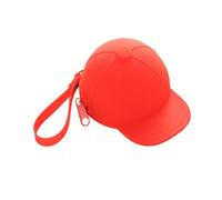 Healeved Portamonete a Forma di Cappello da Baseball in Silicone Rosso Creativo e Kawaii, Leggero e Lavabile, Mini Pochette per Ragazzo Ragazza e Amici