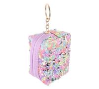 Healeved Portamonete Piccolo per Portachiavi Mini Pochette Cambio in Resistente Portamonete con Paillettes Multicolore Accessorio e Durevole per Monete e Chiavi