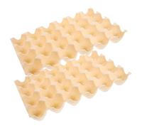 Healeved Portauova per Frigorifero in Pp Riutilizzabile 24 Scomparti, Contenitore per Uova Design Anti-collisione e Risparmio Spazio, Scatola Organizer per Uova Fragile, Set