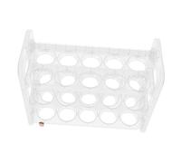 Healeved Portauova Per Frigorifero Tre Strati Supporto Per Uova in Plastica Organizer Per Porta Frigorifero Protezione Contro Le Rotture Mantenimento Della Freschezza