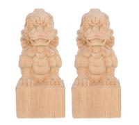 Healeved Puntali per Pali in Legno Massello a Forma di Testa di Leone 2 Pezzi Terminali Decorativi per Ringhiere e Recinzioni Resistenti alle Intemperie per Ingressi e Scale Montaggio