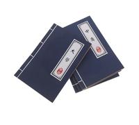 Healeved Quaderno di Calligrafia Cinese Vintage 4 Pezzi senza Righe con Copertina Stile Antico Set per Appunti Disegno e Diario Creativo Materiale Scuola Artigianale per Studenti