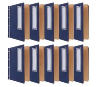 Healeved Quaderno Vuoto Copertina Rigida in Carta Kraft Set da 10 Pezzi Diario per Calligrafia e Appunti Blocco Note Portatile per Scuola Ufficio e Viaggi