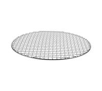Healeved Rete per Barbecue Rotonda in Ferro, Rete per Barbecue, Argento, Leggera e Portatile, per Grigliate All'aperto, Uso Esterno, Alimentare