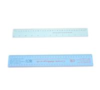 Healeved Righello per Ceramica in Plastica Flessibile Strumento di Misurazione della Scala di Restringimento per Modellazione e Scultura in Argilla Set da 2 Pezzi per Artigianato