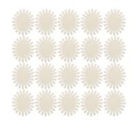 Healeved Ruota espositiva per unghie finte da 20 pezzi per manicure - Bianca ovale 20 punte ciascuna - Ruota espositiva per smalti colorati per saloni, fai da te, feste e festival