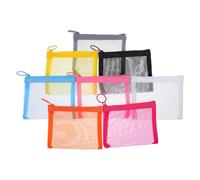 Healeved Sacchetti Mini in Rete Trasparente Cerniera 8 Pezzi, Organizer Compatto per Cosmetici, Funzione Rapido Riordino, per Viaggio e Business Trips