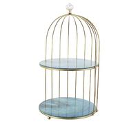 Healeved scaffale per cosmetici trucco gabbia per uccelli gabbie archiviazione di profumi scaffale da scrivania Rack di archiviazione per trucco ferro da stiro Golden