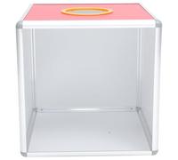 Healeved Scatola per Biglietti della Lotteria Rossa in Lega di Alluminio Contenitore per Donazioni e Raccolta Fondi Scatola per Votazioni e Suggerimenti per Eventi e Feste Colore Casuale