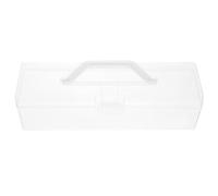 Healeved Scatola Porta Pennelli Trasparente Portatile con Coperchio Custodia per Pennelli Matite e Accessori per Pittura per Studenti e Artigianato Creativo