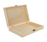 Healeved Scatola Portaoggetti in Legno Coperchio per Sigari, Organizer Portasigari Artigianale Compatto per Conservazione e Regalo, Custodia Pratica per Uso Domestico e Viaggi