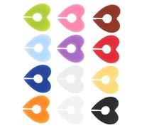 Healeved Segnabicchieri Riutilizzabili in Silicone 12 Pezzi a Forma di Cuore Decorativi ed Eleganti Prevengono Errori di Bevanda per Bicchieri da Vino per Feste e Bar
