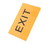 Healeved Segnale Di Uscita in Braille Resistente Per Ipovedenti Cartello Esterno Personalizzato Per Sicurezza e Inclusione Porta Accessibile Per Anziani e Non Vedenti Etichetta Riutilizzabi