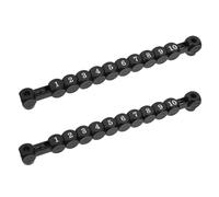 Healeved Segnapunti per Calcio Balilla in Plastica Nero, Set 2 Pezzi, Barra Segnapunti Durevole ed Ergonomica per Giochi Sportivi e Domestici