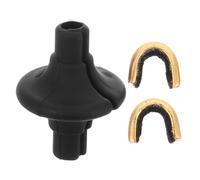 Healeved Set 1 Pezzo Baciatore per Tiro con L'Arco in Silicone Nero Accessorio per Punto di Ancoraggio Fibbia Clip per Corda Strumento per Allenamento Caccia e Competizione