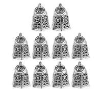 Healeved Set 10 Pezzi Ciondoli Campanellini Vintage in Lega per Braccialetti da Donna e Collane Accessori Artigianali Parole Ispiratrici per Creazioni Fai da Te e Gioielli Retrò