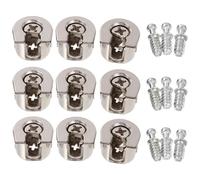 Healeved Set 10 Pezzi Connettori Eccentrici per Mobili Elementi di Fissaggio Dado Ruota Eccentrico in Lega per Armadi Credenze e Cassetti Montaggio Stabile per Casa e Ufficio