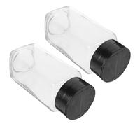 Healeved Set 2 Bottiglie Vetro 120 Ml per Condimenti Tappo Pp e Coperchio Farfalla, Contenitori Sale e Pepe Resistenti per Uso Domestico in Cucina