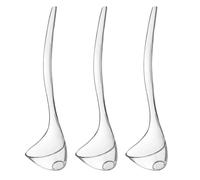 Healeved Set 3 Pezzi Mestoli per Punch in Plastica Impugnatura Comoda e Design Trasparente Elegante per Celebrazioni Festive e Banchetti