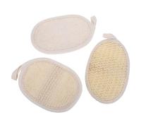Healeved Set 3 Pezzi Spugne Luffa Naturale Esfoliante Corpo e Viso Dischetti in Sisal per Bagno e Doccia, Accessori della Pelle, Adatto a Tutti i Tipi di Pelle