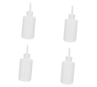 Healeved Set 4 Bottiglie Per Lavaggio Occhi Innesto Abs Da 250 Ml Bottiglie Flessibili Scala Graduata Per Risciacquo Ciglia in Salone Strumento Pratico Per Pulizia Oculare Professionale