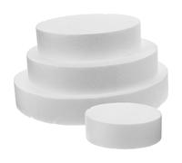 Healeved Set 4 Modelli Torte Finti in Schiuma Multistrato 15-30 CM Manichini per Decorazione Dolci e Addestramento Creativo Accessori per Forniture Cake Design e Feste