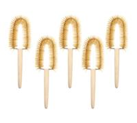 Healeved Set 5 Spazzole per Pulizia Becher da Laboratorio Manico Lungo Multiuso per Pulizia Comoda e Precisa di Becher 150Ml-500Ml per Esperimenti Scientifici