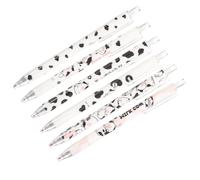 Healeved Set 6 Penne Gel a Forma Latte Penne Retrattili Per Scrivere Studenti Strumenti Cancelleria Kawaii Design Ergonomico e Qualità